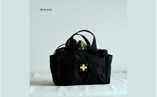 木の庄帆布 ミルクトートラウンドバッグ#09 BLACK / BLACK大阪府東大阪市66000衣類・装飾品・工芸品鞄・バッグ