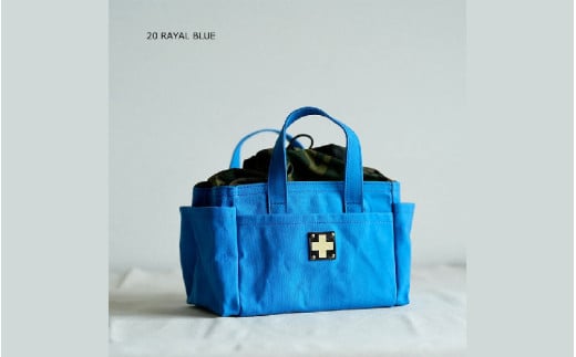 木の庄帆布 ミルクトートラウンドバッグ#20 ROYAL BLUE / BLACK大阪府東大阪市66000衣類・装飾品・工芸品鞄・バッグ