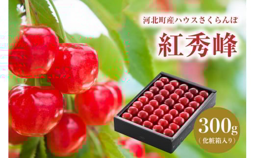 【令和8年産】ハウスさくらんぼ「紅秀峰」300g化粧箱 山形県河北町産【JAさがえ西村山】 ka008-005e-r8山形県河北町27000果物・フルーツさくらんぼ