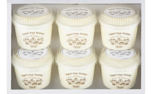 源吉兆庵乳業<ヨーグルトフォーシーズンズ>カップヨーグルト プレーン2種6個入 【天満屋選定品】 吉兆庵鳥取県米子市13000卵・乳製品ヨーグルト