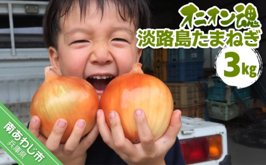 【オニオン魂】淡路島たまねぎ 3kg ◆配送6月上旬〜翌年2月末兵庫県南あわじ市4000野菜・きのこ玉ねぎ・ねぎ