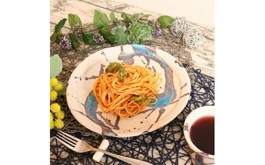 信楽焼 碧水パスタ皿 ワンプレート皿滋賀県甲賀市17000雑貨・日用品食器・グラス