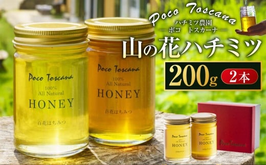 山の花 ハチミツ 200g瓶×2本セット 合計400g 蜂蜜 はちみつ 非加熱ハチミツ 長崎 ハチミツ農園PocoToscana長崎県長崎市13000鍋セット・総菜・加工食品ジャム・はちみつ