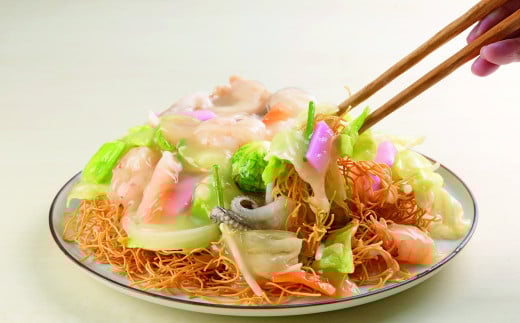 【7営業日以内発送】【贈答用】長崎 皿うどん 揚麺 10人前 / スープ付 パリパリ麺 あん あんかけ 揚げ麺 麺類 長崎県 長崎市 みろくや長崎県長崎市14000麺その他 麺