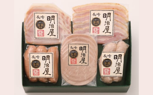 【全6回定期便】ドイツメダル受賞セット / 合計30個 (2,436g) ソーセージ ロースハム ベーコン 詰め合わせ セット 長崎県 長崎市長崎県長崎市75000肉加工肉(ハム・ソーセージ等)