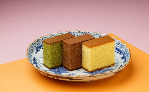 【全6回定期便】カステラ・チョコラーテ・抹茶カステラ 0.6号 各1本 / かすてら 洋菓子 お菓子 菓子 デザート スイーツ 長崎県 長崎市長崎県長崎市91000菓子・スイーツケーキ・カステラ
