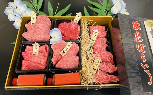 長崎和牛 出島ばらいろ 松花堂 焼肉セットA 約700g / 和牛 国産 お肉 肉 牛肉 焼き肉 長崎県 長崎市長崎県長崎市50000肉牛肉