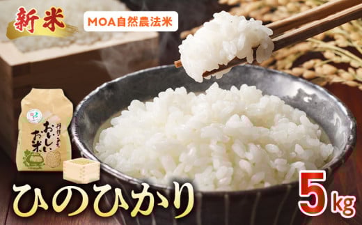15-553_2 先行予約\☆新米☆/那須自然農園 MOA自然農法米「ひのひかり」玄米5kg熊本県宇土市16000米・パン白米