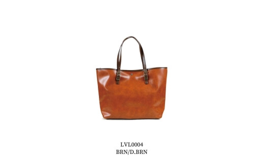 レザー調トートバッグ BRN/D.BRN【LVL0004】愛知県長久手市22000衣類・装飾品・工芸品鞄・バッグ