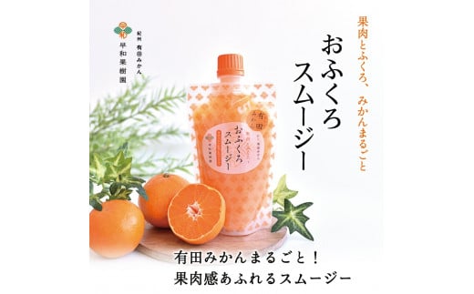 【早和果樹園】おふくろスムージー有田みかん12本入 飲むタイプのみかんゼリー(A622-2)和歌山県有田市20000お茶・飲料果汁・野菜飲料