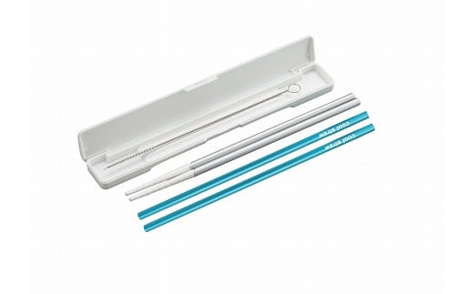 箸 in ストロー ECOセット(ブルー) FC016015新潟県燕市16000雑貨・日用品食器・グラス