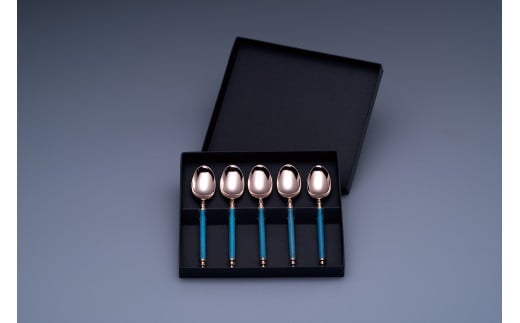 折燕ORI-EN コーヒースプーン 5本セット PG BLUE FC038004新潟県燕市38000雑貨・日用品食器・グラス