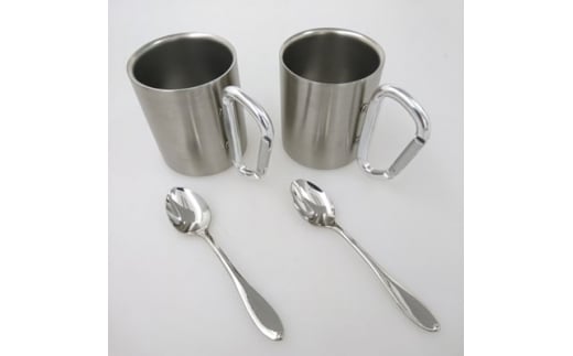 カラビナマグカップ・コーヒースプーンセット FC016052新潟県燕市16000雑貨・日用品食器・グラス