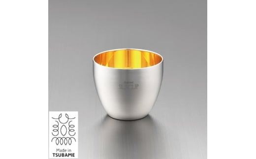メイド・イン・ツバメ 18-8ステンレス二重構造さくらぐい呑み 80ml 内面24金メッキ FC010433新潟県燕市10000雑貨・日用品食器・グラス