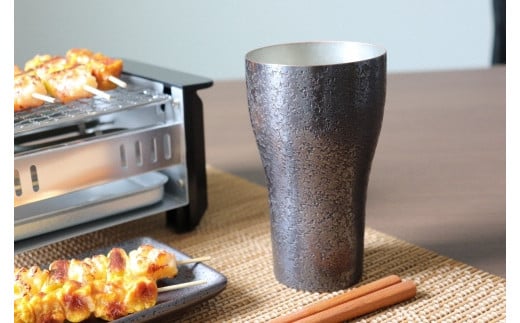 鎚起銅器職人とのコラボタンブラー「WABISABI」〜和・美・咲味〜【咲味】(ブラック) FCCS060006新潟県燕市60000雑貨・日用品食器・グラス