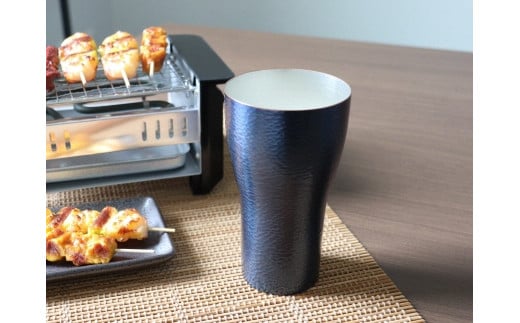 鎚起銅器職人とのコラボタンブラー「WABISABI」〜和・美・咲味〜【和】(ブルー) FCCS070007新潟県燕市70000雑貨・日用品食器・グラス