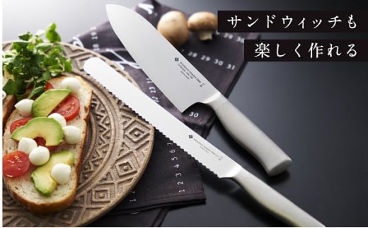 柳宗理デザイン キッチンナイフ18cm & ブレッドナイフ 2本セット FC030012新潟県燕市30000雑貨・日用品調理器具