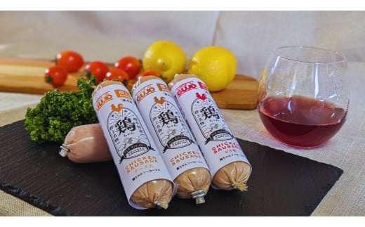 【A-194】鶏ちゃんソーセージ5 本セット(プレーン・ピリ辛・チーズ)岐阜県郡上市10000肉加工肉(ハム・ソーセージ等)