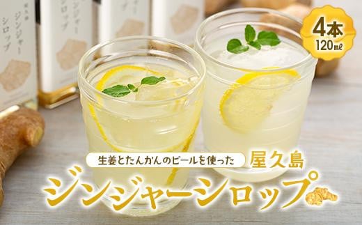 屋久島ジンジャーシロップ 小(120ml)×4本セット鹿児島県屋久島町15000鍋セット・総菜・加工食品その他 鍋セット・総菜・加工食品