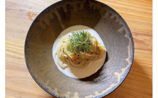【定期便/全3回】屋久島から食の癒しの定期便 2種の魚卵の冷製ウニクリームパスタセット<2か月に1回お届け>鹿児島県屋久島町112000麺パスタ