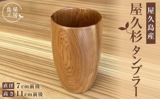 屋久杉 タンブラー<島屋工房>鹿児島県屋久島町22000衣類・装飾品・工芸品その他 装飾品・工芸品