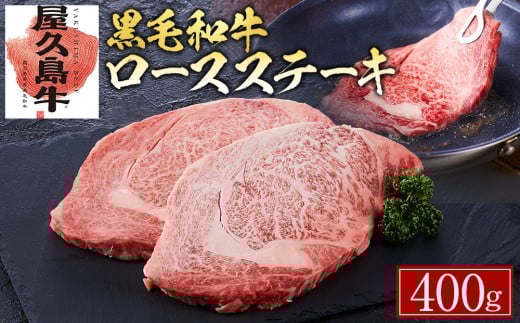 【屋久島牛】黒毛和牛ロースステーキ400g鹿児島県屋久島町18000肉牛肉