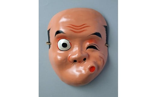 0020-029 子供用 口曲がり(くちまがり)/小川和紙/お面埼玉県富士見市17500衣類・装飾品・工芸品その他 装飾品・工芸品