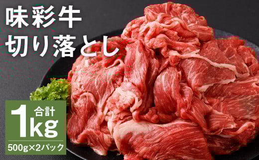 味彩牛 切り落とし 500g×2パック 計1kg 《90日以内に出荷予定(土日祝除く)》肉 お肉 にく 牛 牛肉 国産 冷凍 1kg 小分け熊本県菊池市15000肉牛肉