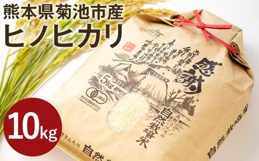 【通常パック】令和7年産 熊本県菊池産 ヒノヒカリ 白米 10kg 七城物語 高野さんちの自然栽培米 精米 お米 こめ コメ 米熊本県菊池市32000米・パン白米