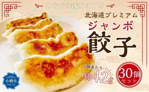 あおぞら銭函3丁め 北海道 プレミアム ジャンボ餃子 30個セット北海道小樽市16000鍋セット・総菜・加工食品総菜