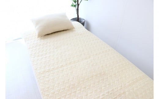 沐布 持続冷感敷パッド シングルサイズ 1枚入 100cm × 205cm滋賀県52000雑貨・日用品寝具・タオル