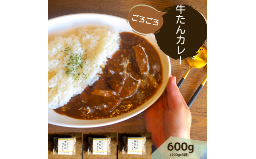 牛たんカレー3個セット【A-66】香川県多度津町17000肉牛肉