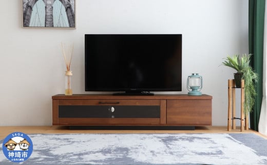 アダムロ 140ローボード WN 【テレビ台 テレビ TV ローボード リビング用 収納家具 AV機器収納 国産】(H060666)佐賀県神埼市83000衣類・装飾品・工芸品その他 装飾品・工芸品