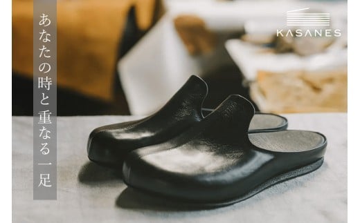 ルームシューズ 〈KASANES〉本革キップ【オーダーメイド 1970年創業 革靴専門 世界でひとつ 手作り】(H087102)佐賀県神埼市300000衣類・装飾品・工芸品靴・履物