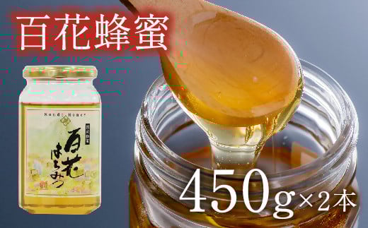 国産百花蜜(はちみつ・450g×2) はちみつ 蜂蜜 百花蜜 国産はちみつ 調味料 備蓄大分県豊後高田市22000鍋セット・総菜・加工食品ジャム・はちみつ