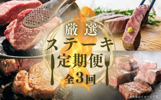【3回定期便】厳選ステーキ 3種 食べ比べ 1.55kg(ヒレステーキ 約150g×3枚 サーロインステーキ200g×2枚 肩ロース サイコロステーキ350g×2P) おおいた和牛大分県豊後高田市80000肉牛肉