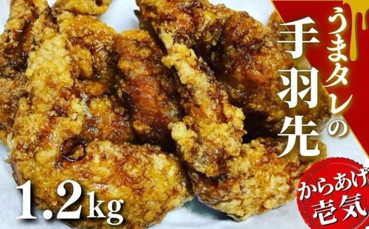 うまタレ付 手羽先 600g×2P 計1.2kg 【 からあげ 壱気 】大分県豊後高田市11000肉鶏肉