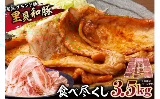 房総ブランド豚 里見和豚 食べ尽くし3.5kgUP mi0017-0022千葉県南房総市34500肉豚肉