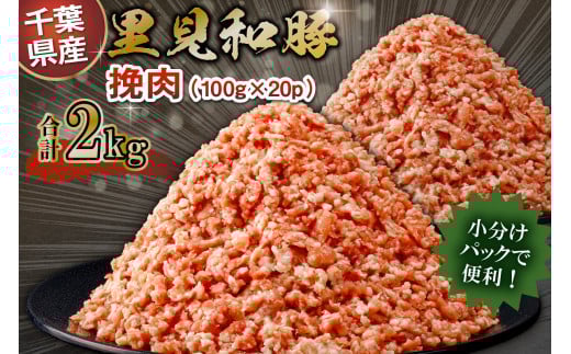房総ブランド豚 里見和豚 挽肉2kg mi0017-0016千葉県南房総市14000肉豚肉