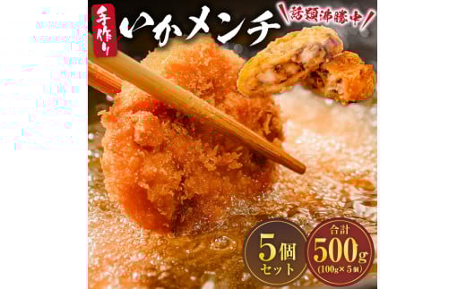 今話題沸騰中の房総手作り『いかメンチ』100g×5個【冷凍】 mi0047-0006千葉県南房総市9500鍋セット・総菜・加工食品総菜