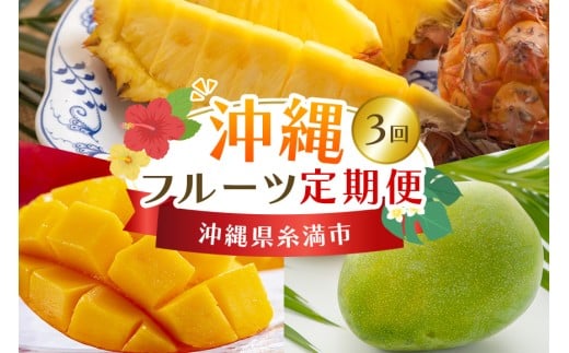 【定期便全3回】沖縄 フルーツ 定期便 3回 沖縄産パイナップル パイン マンゴー キーツマンゴー フルーツ定期便 果物 パイナップル 沖縄マンゴー 沖縄 夏 旬 フルーツ くだもの 定期便 3ヶ月