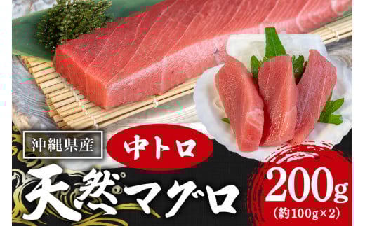 沖縄県産「旬のマグロ」をお届け!天然マグロ中トロ 200g沖縄県糸満市15000魚介・海産物鮮魚