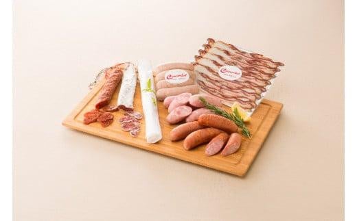 【高島屋選定品】 白カビ 乾燥熟成ソーセージセットB キュルノンチュエ ( 燻製 乾燥ソーセージ ソーセージ コンテチーズ入り ソーセージ マジャール風 プロヴァンス風 サラミ ) 飛騨高山 (