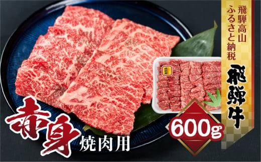 飛騨牛 もも 焼肉用 600g 肉 ブランド牛 黒毛和牛 もも肉 バーベキュー キャンプ 飛騨高山 山武商店 LZ008岐阜県高山市28000肉牛肉