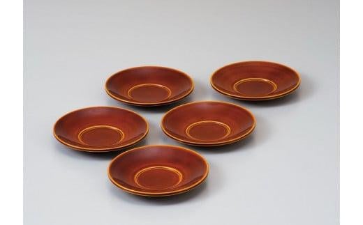 【高島屋選定品】飛騨春慶塗 (手塗漆) 茶托 5客揃え 5枚 茶たく 茶道具 春慶 工芸品 うるし 来客 コースター 受け皿 漆器 漆塗 和食器 器 天然木 (株)高島屋 AT016岐阜県高山市37000衣類・装