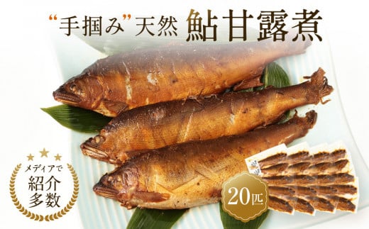 【個包装】秘伝のタレ使用!手掴み天然鮎甘露煮(20匹)| 化学調味料不使用 天然 魚 鮎 おいしい 食品 高山 有限会社井根鉄筋 SF004岐阜県高山市149000鍋セット・総菜・加工食品その他 鍋セッ