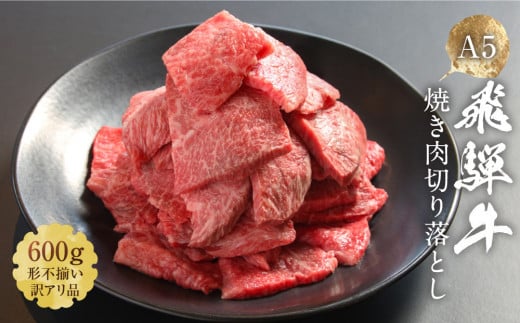 【形不揃い訳あり】A5等級飛騨牛 焼肉 切り落とし600g(冷凍配送)| 牛肉 肉 和牛 キャンプ 肉料理 ブランド牛 不揃い 人気 国産 お取り寄せ グルメ おすすめ 株式会社岩ト屋 HF045岐阜県高山