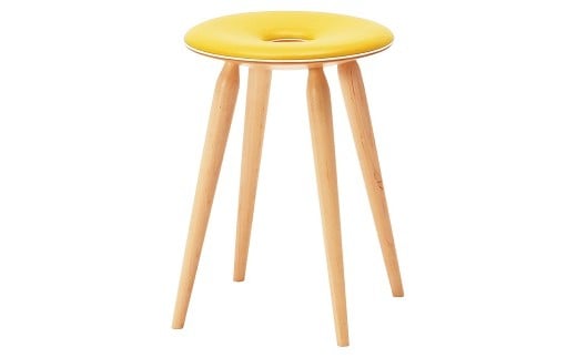 07-19-008 リングスツール(イエロー)山形県天童市132000衣類・装飾品・工芸品その他 装飾品・工芸品
