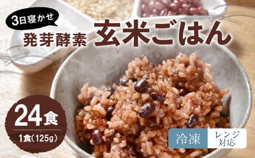 【冷凍】 レンジ対応! 3日寝かせ 発芽酵素 玄米 ごはん (ひとめぼれ) 24食分大分県九重町30000米・パン玄米・雑穀米・もち米・餅