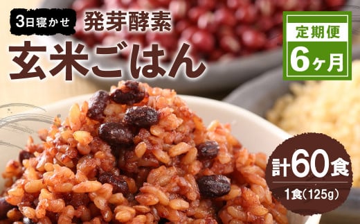 【6ヶ月定期便】 レンジ対応! 3日寝かせ 発芽酵素 玄米ごはん (ひとめぼれ) 10食分 × 6回 【常温】 玄米 大分県産大分県九重町86000米・パン玄米・雑穀米・もち米・餅